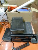 Box of Assorted Ordnance Survey and Other Maps and a Alber Stereo