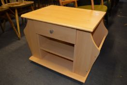 Beech Effect Centre Table Magazine Rack