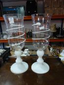 Two Decorative Glass Vases