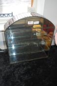 Leaded Glass and Mirrored Display Cabinet