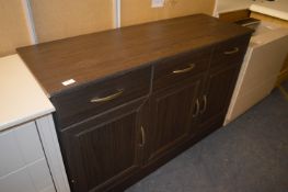 *Darkwood Sideboard with Three Doors, Two Drawers
