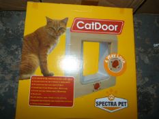 Box Containing Twelve Spectra Pet Four Way Lock Cat Flaps