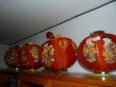 Four Oriental Style Lanterns