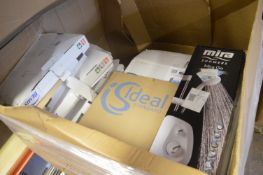 Pallet of Mira Showers, Toilet Seats, Bathroom Cabinets, Etc. (73349) Condition Unchecked