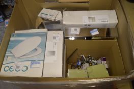 Pallet of Toilet Seats, Bathroom Cabinets, Taps, Etc. (72757) Condition Unchecked