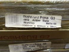 *Prema Bushboard Q34612 Amber Slate Worktop 3000mm by 600mm by 38mm