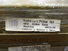 *Prema Bushboard Q34612 Amber Slate Worktop 3000mm by 600mm by 38mm
