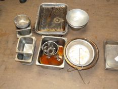 *Assorted Bain Marie Inserts, Roasting Tins, Aluminium Mixing Bowls, etc.