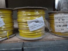 *100m of 6491X 1.5mm Yellow Cable