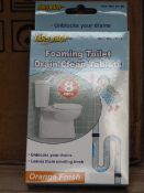 *Box Containing 144 Packs of Mrs Mop Foaming Drain Cleaner