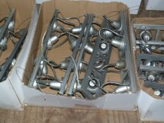 *Box Containing Five Four Head GU10 Spot Lamps in Silver Finish