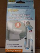 *Box Containing 144 Sets of Mrs Mop Foaming Toilet Drain Cleaner