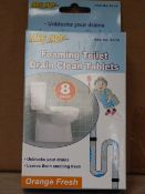 *Box Containing 144 Sets of Mrs Mop Foaming Toilet Drain Cleaner