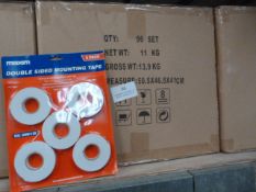 *Case Containing 96 Pack of Five Double Sided Mounting Tape