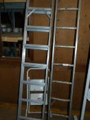 *Two Aluminium Ladders and a Pair of Steel Two Tread Steps