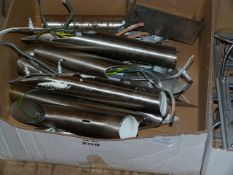 *Box Containing Twelve Stainless Steel Uplighters