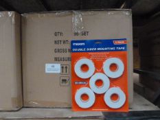 *Case Containing 96 Pack of Five Double Sided Mounting Tape