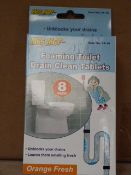 *Box Containing 144 Sets of Mrs Mop Foaming Toilet Drain Cleaner
