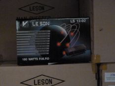 *Box Containing Six Lesson Model:LS12-02 100w Two Channel Stereo Amplifiers