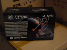 *Box Containing Six Lesson LS1203 200w Four Channel Amplifiers