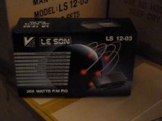 *Box Containing Six Lesson LS1203 200w Four Channel Amplifiers