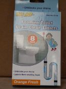 *Box Containing 144 Sets of Mrs Mop Foaming Toilet Drain Cleaner
