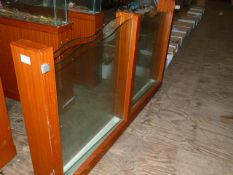 *Mahogany and Plate Glass Illuminated Room Divider
