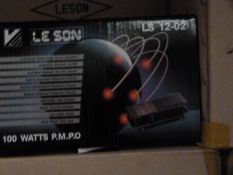 *Box Containing Six Lesson Model:LS12-02 100w Two Channel Stereo Amplifiers