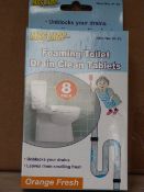 *Box Containing 144 Sets of Mrs Mop Foaming Toilet Drain Cleaner