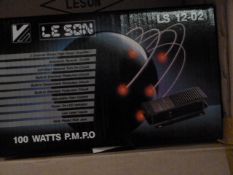 *Box Containing Six Lesson Model:LS12-02 100w Two Channel Stereo Amplifiers