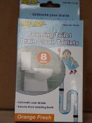 *Box Containing 144 Sets of Mrs Mop Foaming Toilet Drain Cleaner