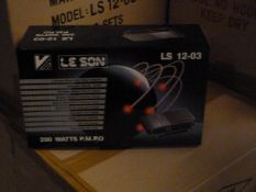 *Box Containing Six Lesson LS1203 200w Four Channel Amplifiers