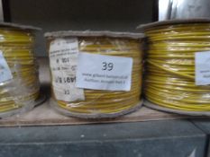 *100m of 6491X 1.5mm Yellow Cable