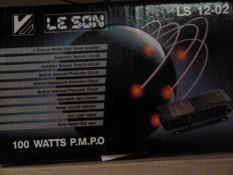 *Box Containing Six Lesson Model:LS12-02 100w Two Channel Stereo Amplifiers