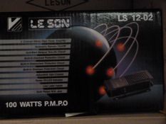 *Box Containing Six Lesson Model:LS12-02 100w Two Channel Stereo Amplifiers