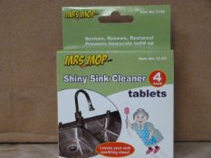*Box Containing 144 Packs of Mrs Mop Shiny Sink Cleaner