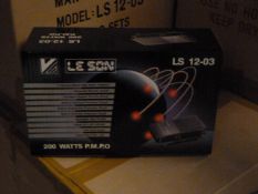 *Box Containing Six Lesson LS1203 200w Four Channel Amplifiers
