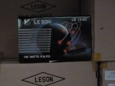 *Box Containing Six Lesson Model:LS12-02 100w Two Channel Stereo Amplifiers