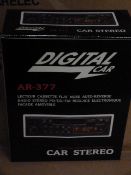 *Box Containing Eight AR-377 Digital Car Stereos