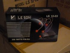 *Box Containing Six Lesson LS1203 200w Four Channel Amplifiers