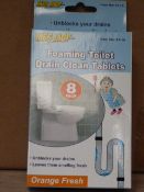 *Box Containing 144 Sets of Mrs Mop Foaming Toilet Drain Cleaner