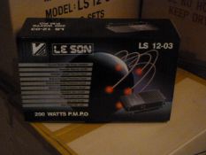 *Box Containing Six Lesson LS1203 200w Four Channel Amplifiers