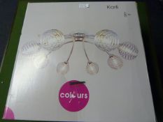 *Eight Branch Chrome Ceiling Light