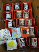 Seventeen Assorted Gift Mugs