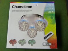 *Remote Controlled Ceiling Light with Halogen Globes