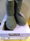 *Childrens Shearling Boots (Grey) Size:9
