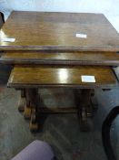 Oak Nest of Three Tables