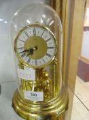 Domed Glass and Brass Clock