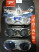 *Speedo Adult Goggle Set x3