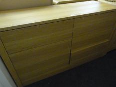 *Light Oak Six Drawer Chest